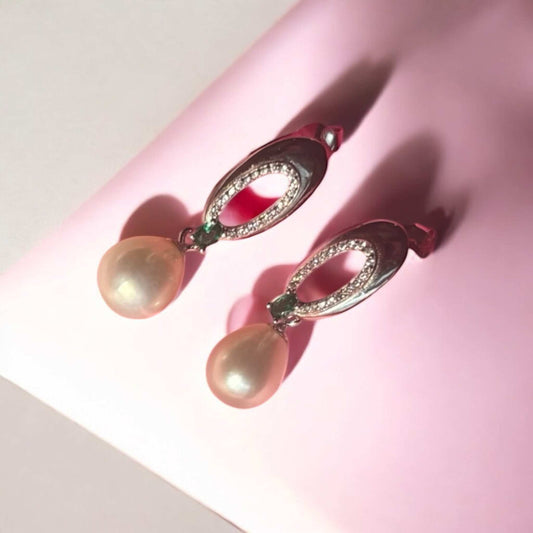 Enigma Pearl Drop Earrings
