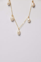 Close-up of Elisette Pearl Bracelet details – Sterling silver base with freshwater pearls