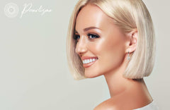 stylish pearl cascade earrings photographed in minimal studio lighting