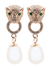 Panthera Pearl Earrings