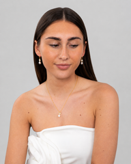 Golden Clover Pearl Set