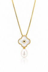 Golden Clover Pearl Set