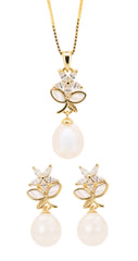 the Golden Blossom Pearl Set