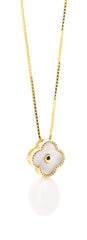 Golden Clover Pearl Set