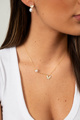 Butterfly Pearl Whisper necklace