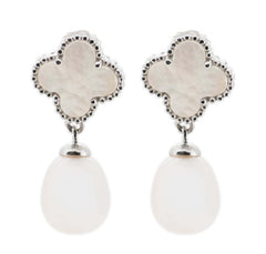 Royal Clover Pearl Earrings