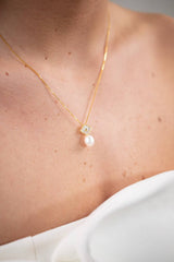 Golden Clover Pearl Set