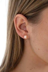 7–8 mm freshwater pearl stud earrings assortment