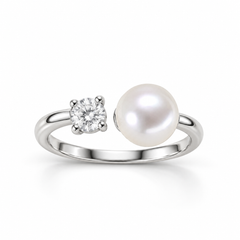 Toi & Moi Pearl Ring