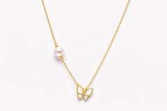 Butterfly Pearl Whisper necklace