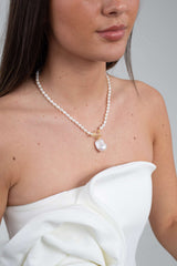 La Perla Blanca 
Baroque Pearl Necklace