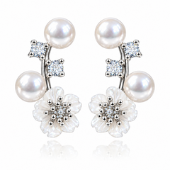 Pearl Blossom Earrings