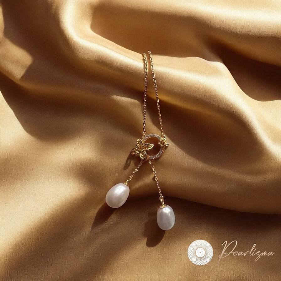 Best Butterfly Pearl Gleam Necklace Online | Pearlisma
