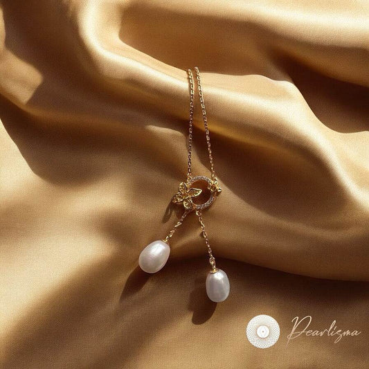 Best Butterfly Pearl Gleam Necklace Online | Pearlisma