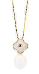 Golden Clover Pearl Set