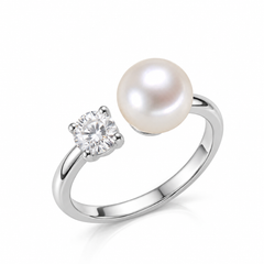 Toi & Moi Pearl Ring