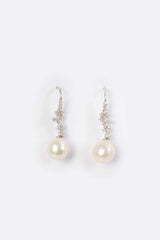 Vintage Aqua Luminescence earrings with 9–10 mm freshwater pearls and sterling silver detailing
