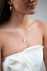 Golden Clover Pearl Set