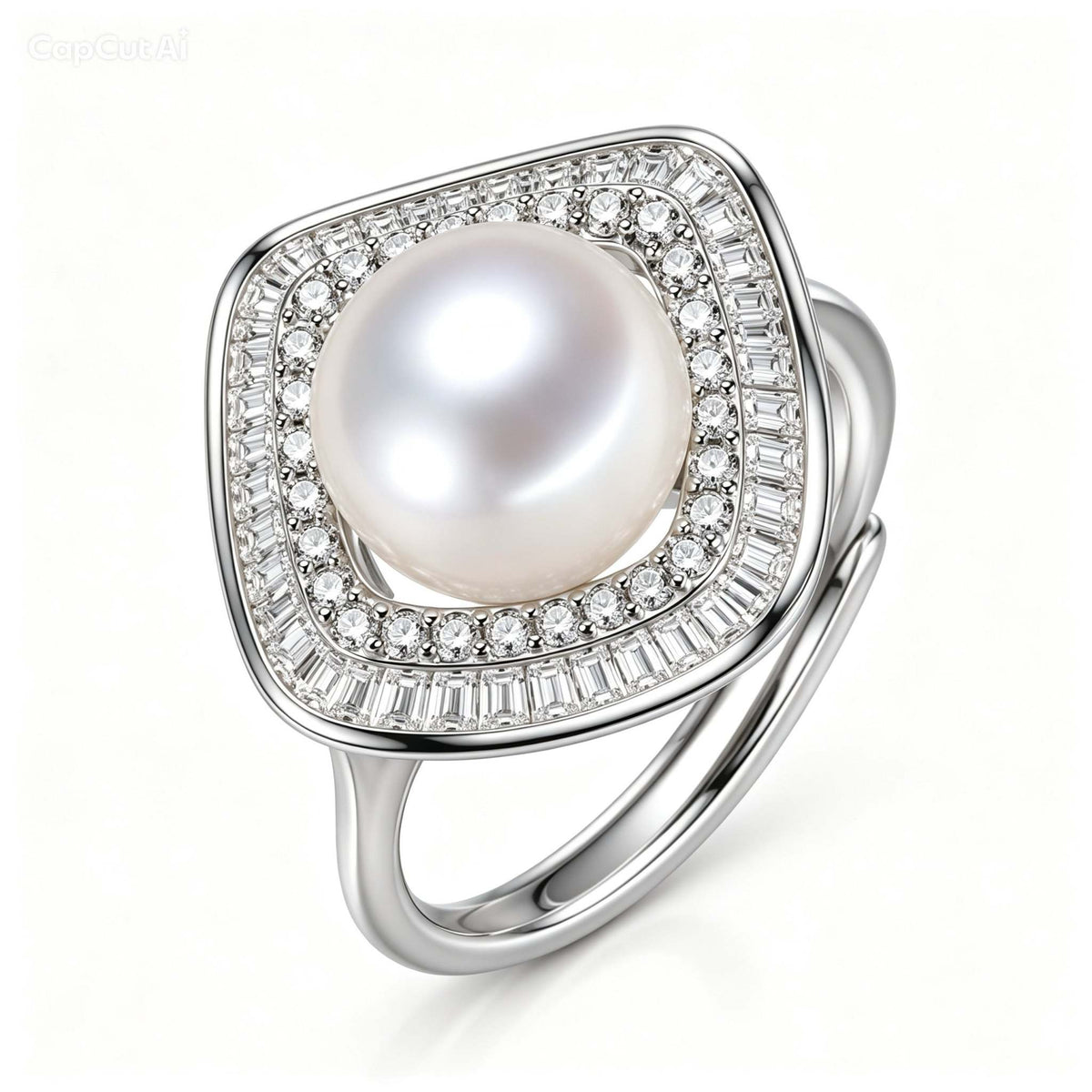 Lune de Diamant Pearl Ring