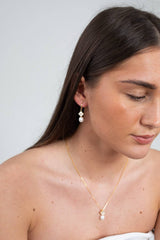 Golden Clover Pearl Set