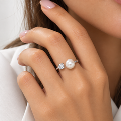 Toi & Moi Pearl Ring