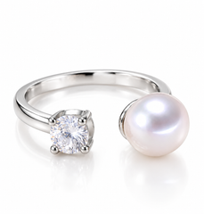 Toi & Moi Pearl Ring