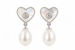 Heart Whispers Pearl Earrings