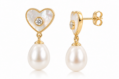 Heart Whispers Pearl Earrings