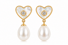 Heart Whispers Pearl Earrings