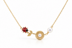 The Lucky Ladybird Akoya Necklace