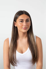 Additional angle of Rosette Pearl Stud earrings highlighting the sterling silver and pearl details