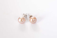 classic white freshwater pearl stud earrings
