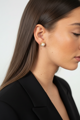 Rosette Pearl Studs